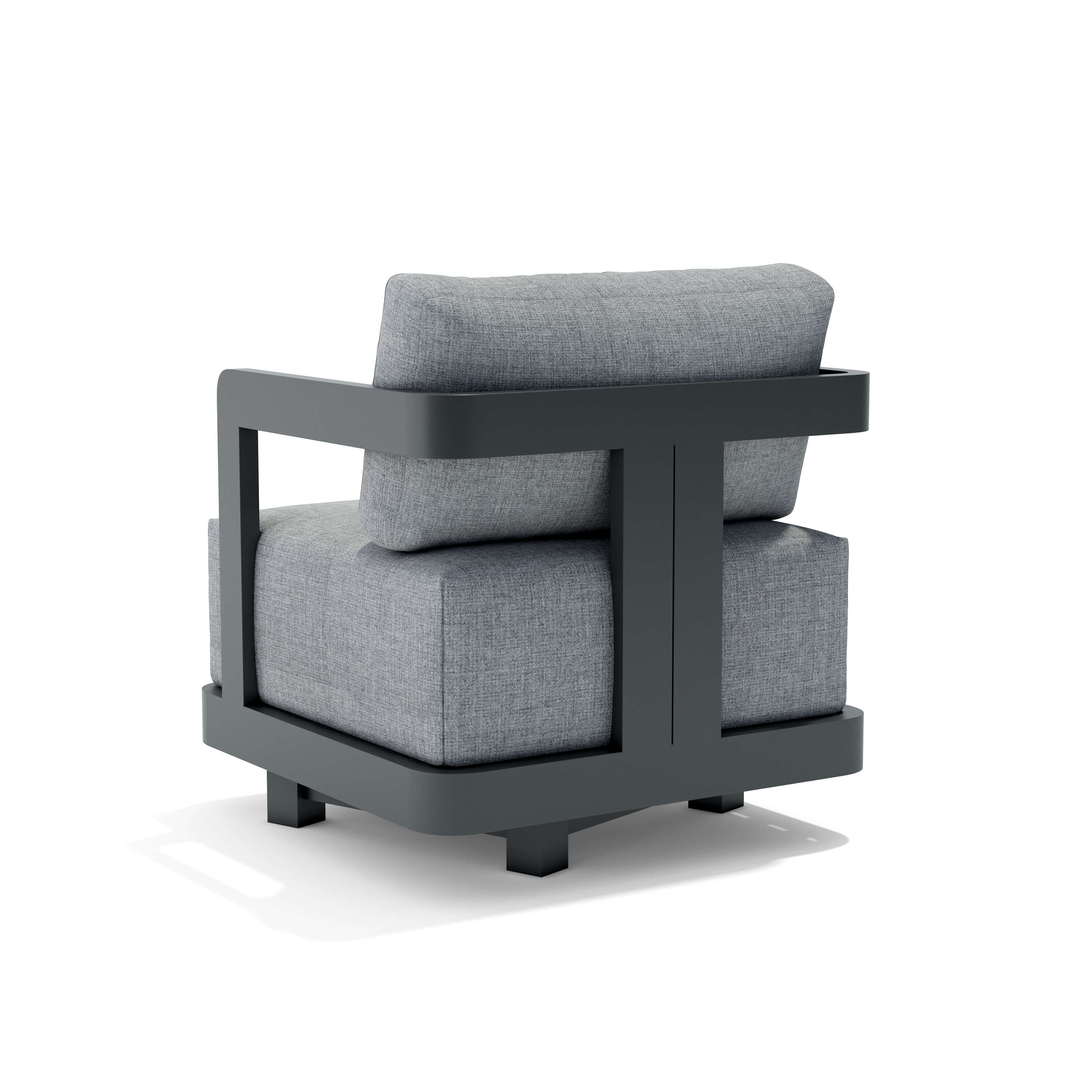 Anderson Teak Granada Deep Seating Aluminum Swivel Armchair