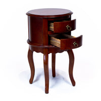 All Things Cedar Twin Drawer Round Hall Table