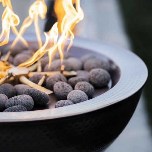 The Outdoor Plus 27" Sedona Hammered Copper Fire Bowl