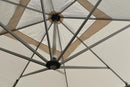 Bambrella Hurricane Alize 3.4m Square Aluminum Pavilion Umbrella