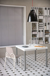 Lagoon Oslo Grey/Black/Brown/White Rattan Dinning Table With Aluminum Tube