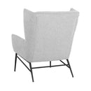 Sunpan Kasen Lounge Chair Belfast Heather Grey / Belfast Navy
