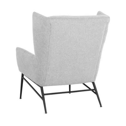 Sunpan Kasen Lounge Chair Belfast Heather Grey / Belfast Navy