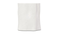 Azzurro Living Daintree Side Table With Bone Concrete Frame And Bone Concrete