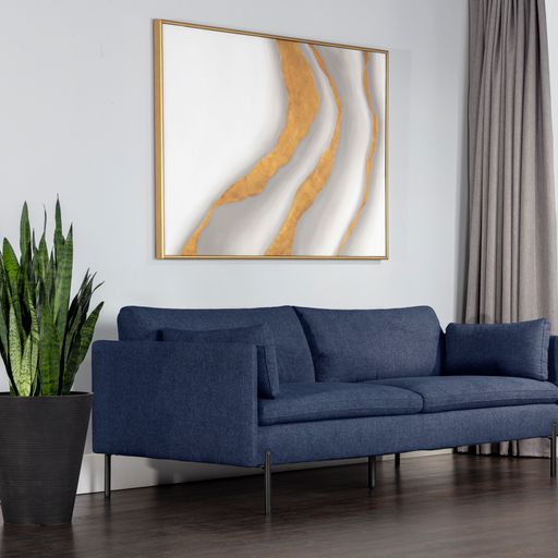 Sunpan Perkins Sofa Belfast Navy / Merino Cotton
