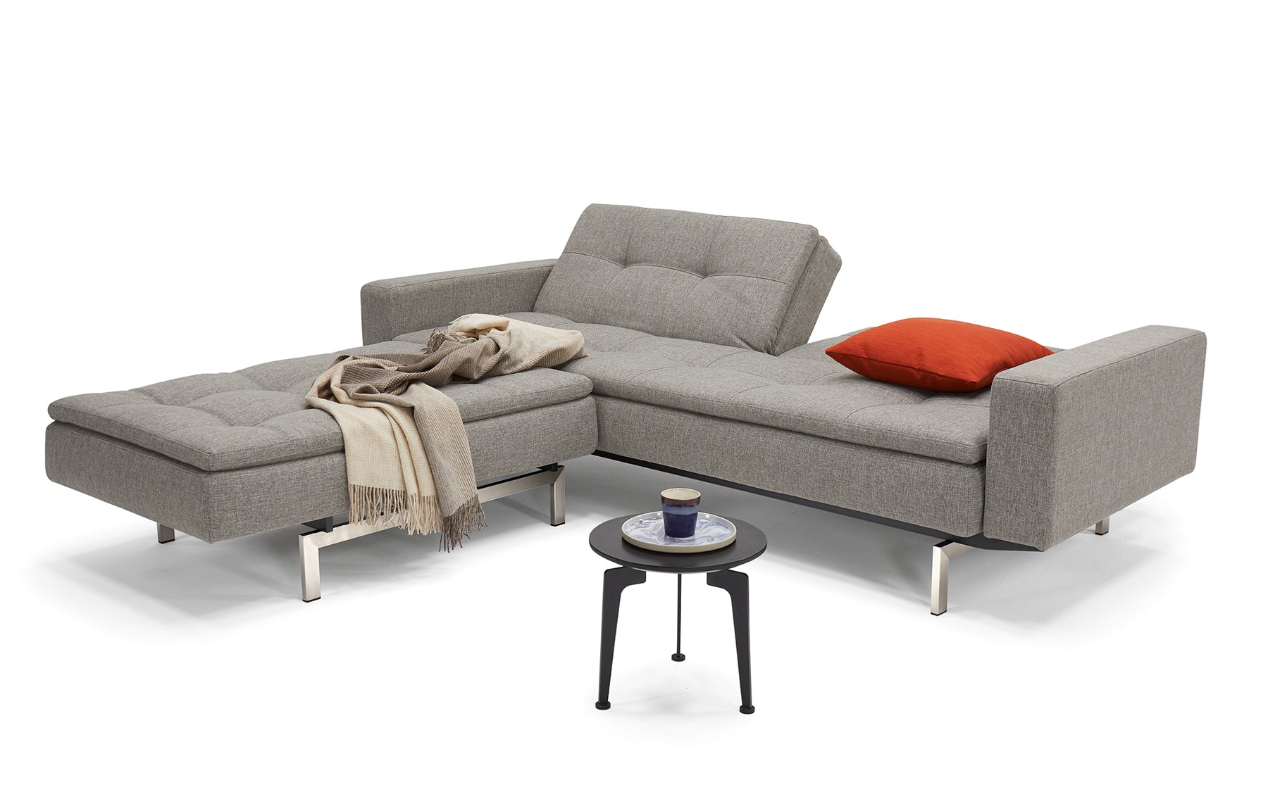 Innovation Living Dublexo Stainless Steel Arm Sofa Bed