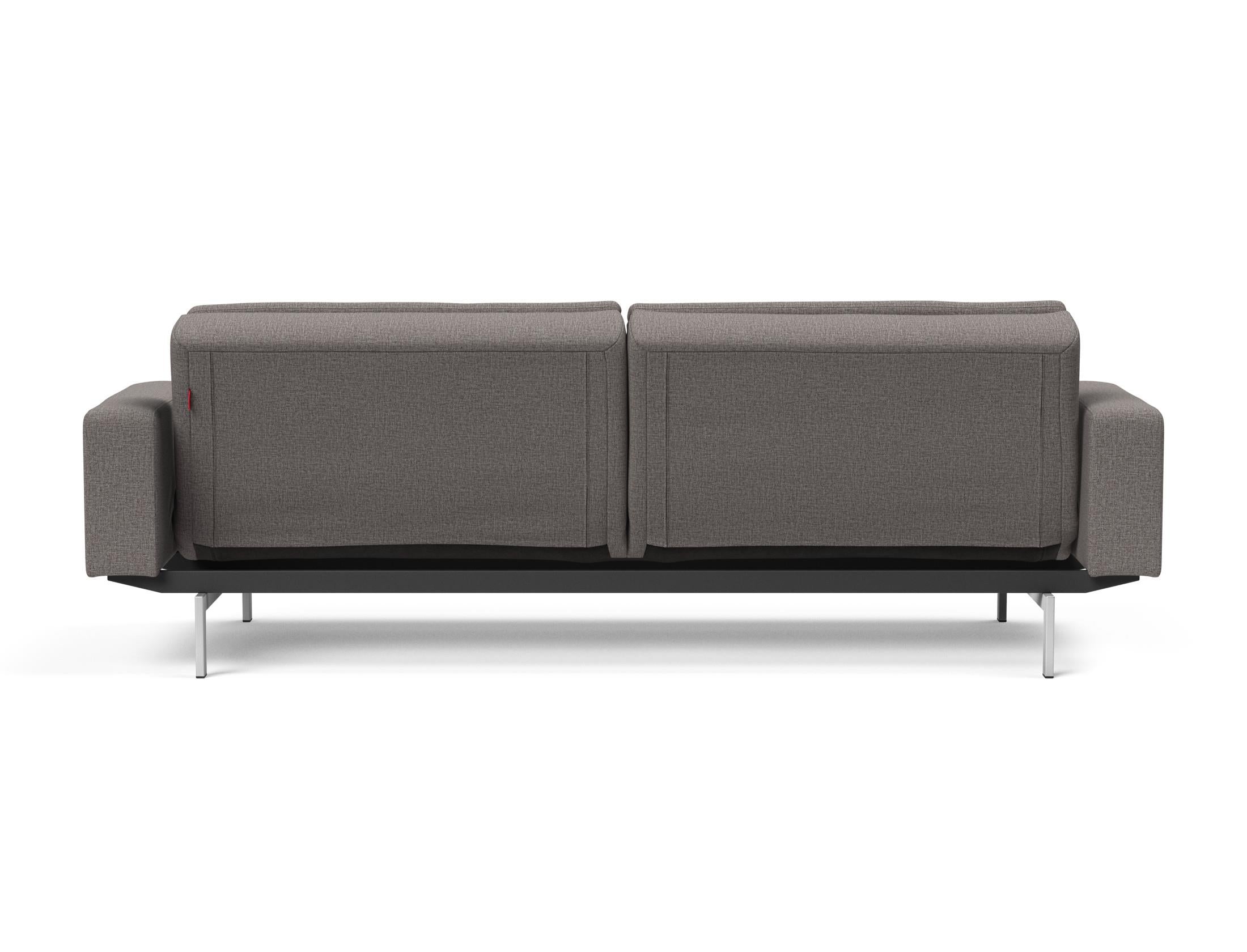 Innovation Living Dublexo Stainless Steel Arm Sofa Bed