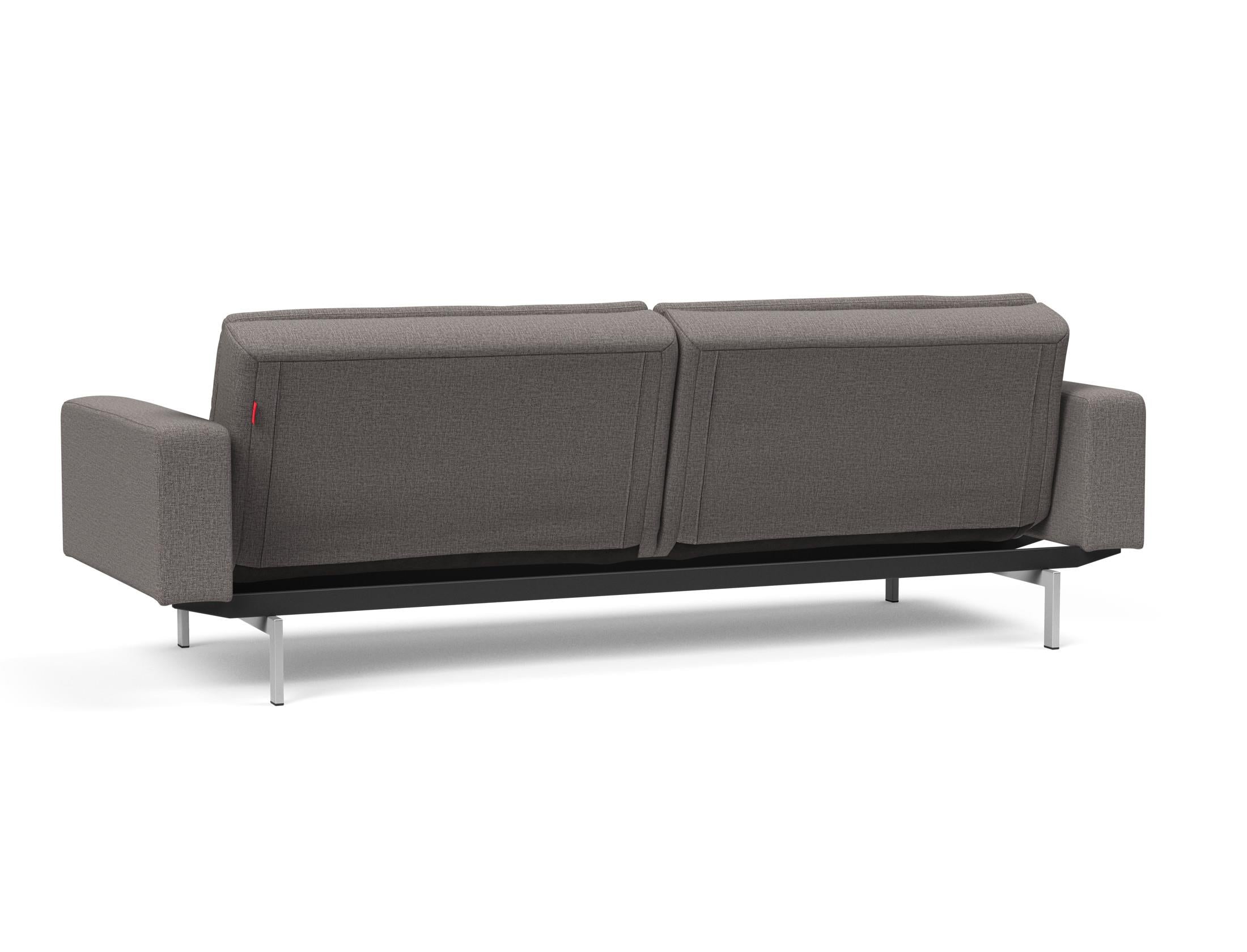 Innovation Living Dublexo Stainless Steel Arm Sofa Bed
