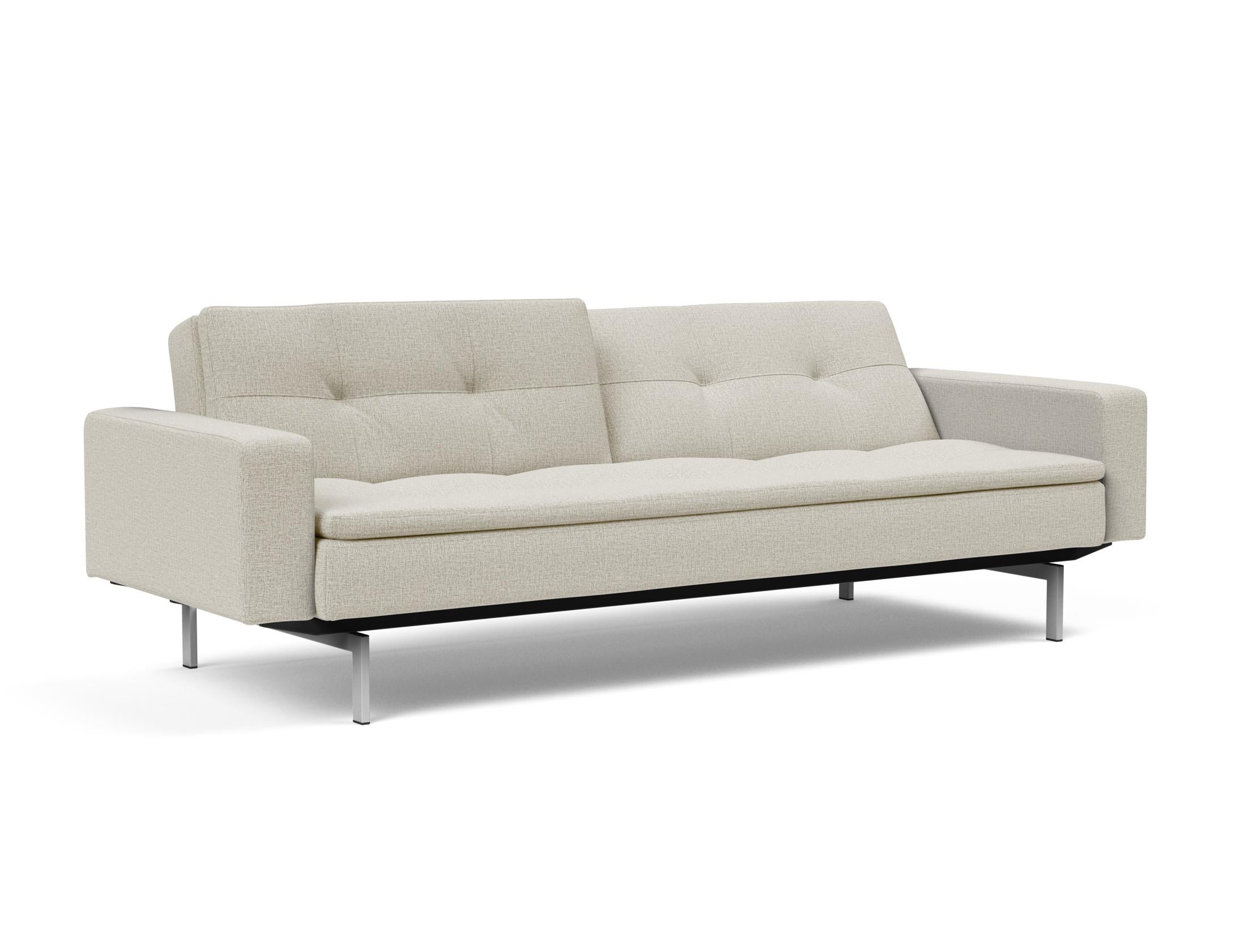 Innovation Living Dublexo Stainless Steel Arm Sofa Bed