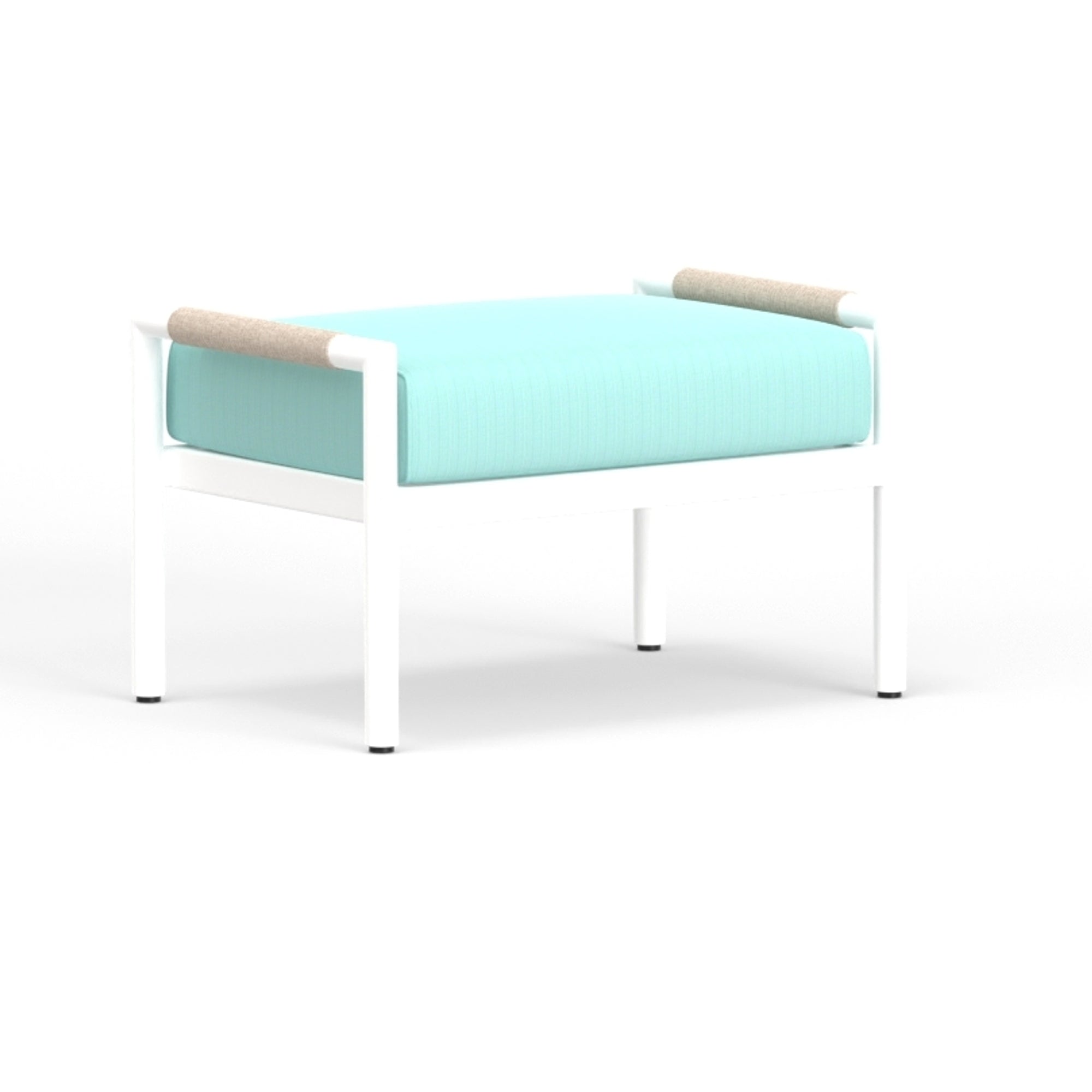 Sunset West Sabbia Ottoman with Cushion