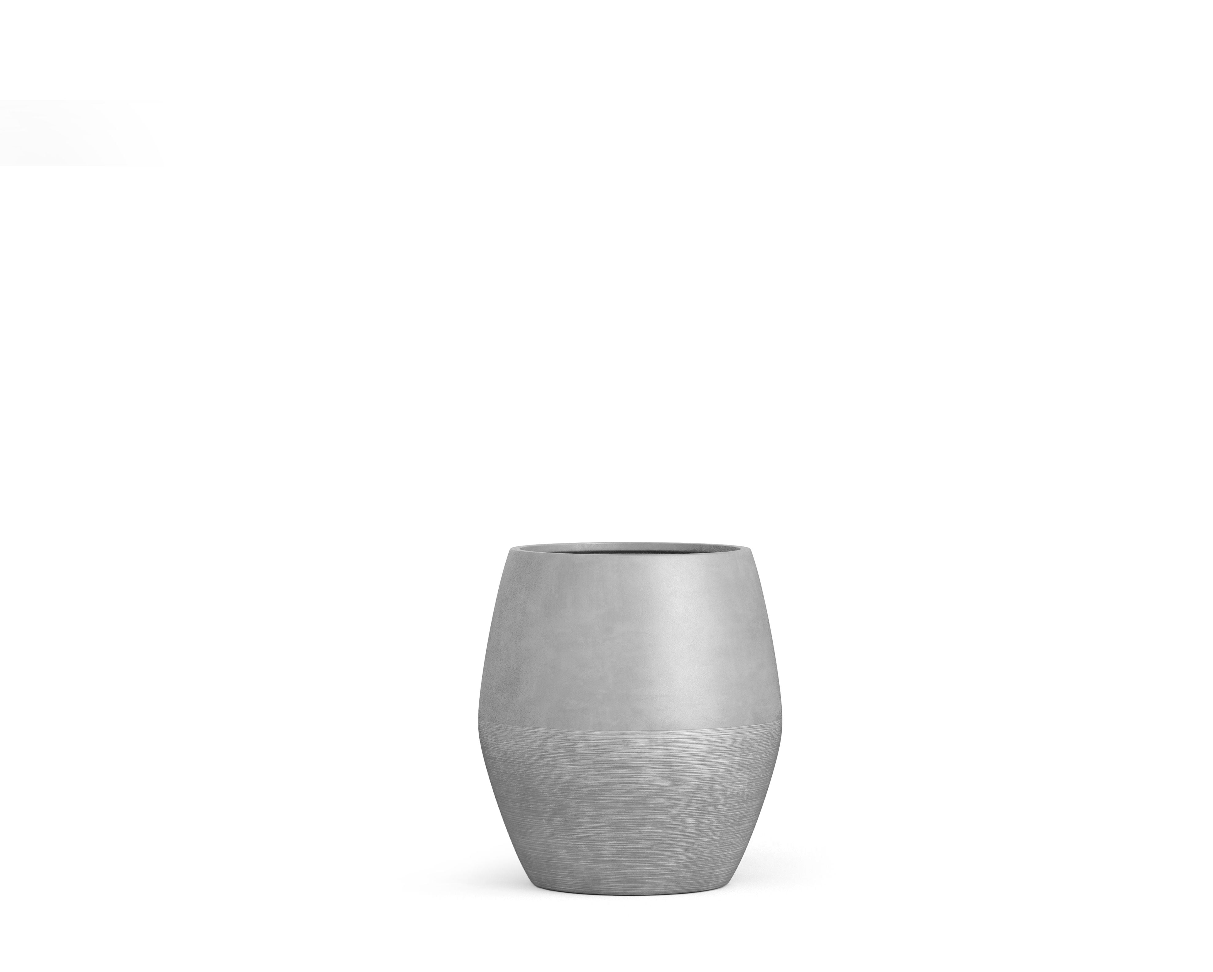 Azzurro Living Durban 11" Pot In Asteroid Concrete