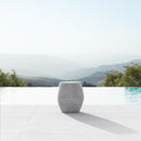 Azzurro Living Durban Side Table With Asteroid Concrete Frame And Asteroid Concrete
