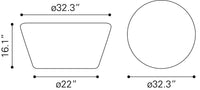 Zuo Modern Durban Coffee Table Black