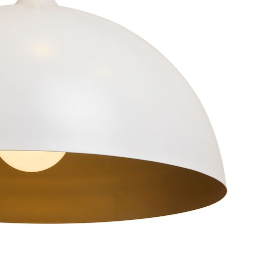 Sunpan Lohn Pendant Light Matte Black / Matte White