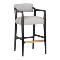 Sunpan Keagan Barstool in Saloon Light Grey