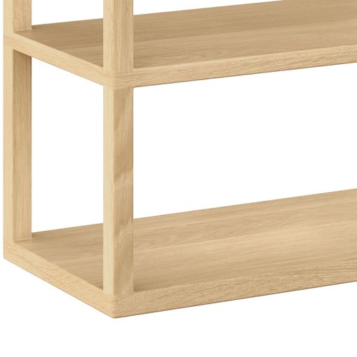 Sunpan Kenzie Bookcase in Grey / Rustic Oak