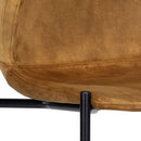 Sunpan Eric Dining Chair in Nono Dark Green / Nono Tapenade Gold - Set of Two