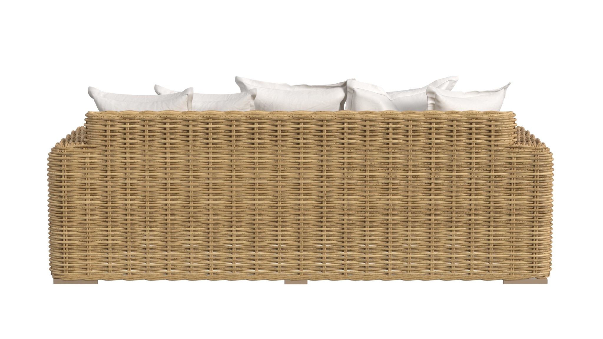 Sunset West Playa Loveseat in Soothe Pearl with Flange Welt