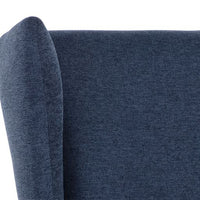 Sunpan Kasen Lounge Chair Belfast Heather Grey / Belfast Navy