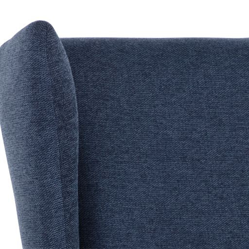 Sunpan Kasen Lounge Chair Belfast Heather Grey / Belfast Navy