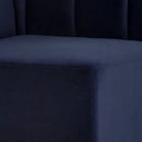 Sunpan Kosovo Modular Banquette - Single Seat in Abbington Navy / Polo Club Stone