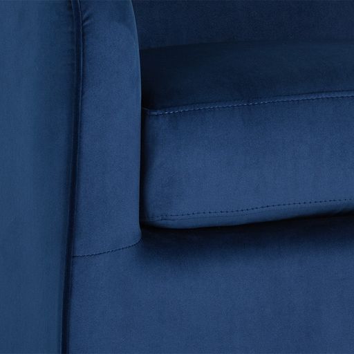 Sunpan Hazel Swivel Lounge Chair in Gold - Belfast Heather Grey / Black Sky / Blush Sky / Burgundy Sky / Deep Green Sky / Navy Blue Sky / Dark-Bronze Gold Sky