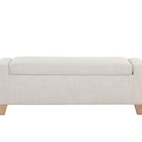 Sunpan Hartley Storage Bench in Distressed Nash Zebra / Natural - Moto Succo