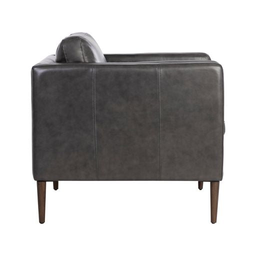 Sunpan Richmond Armchair - Brentwood Charcoal Leather