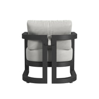 Sunset West Malibu Club Chair in Cast Silver - No Welt