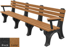 Polly Products Economizer Backed Bench with arms