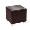 BFM Seating Aruba End Table Java Wicker - No Glass