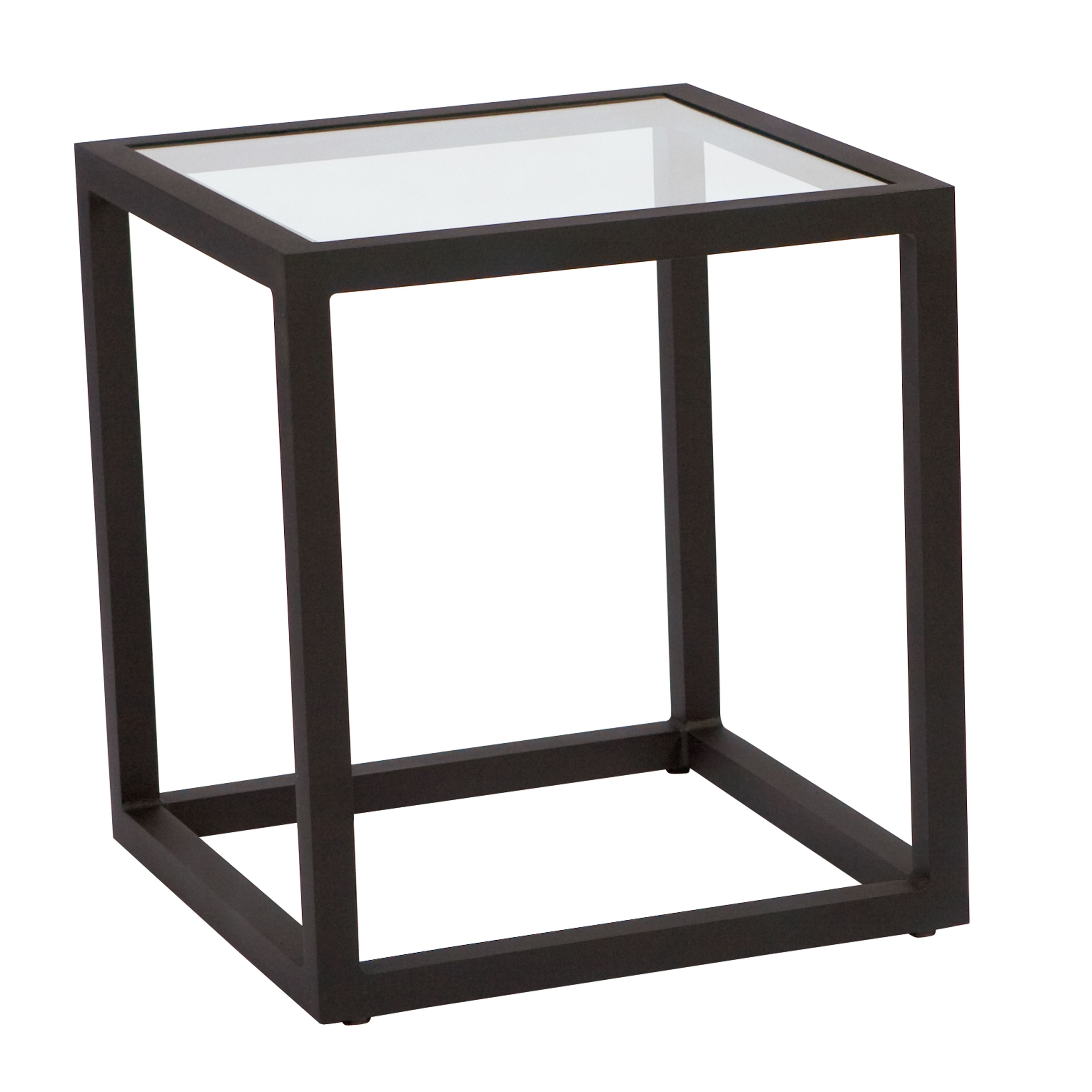 Woodard Salona End Table with Glass Top