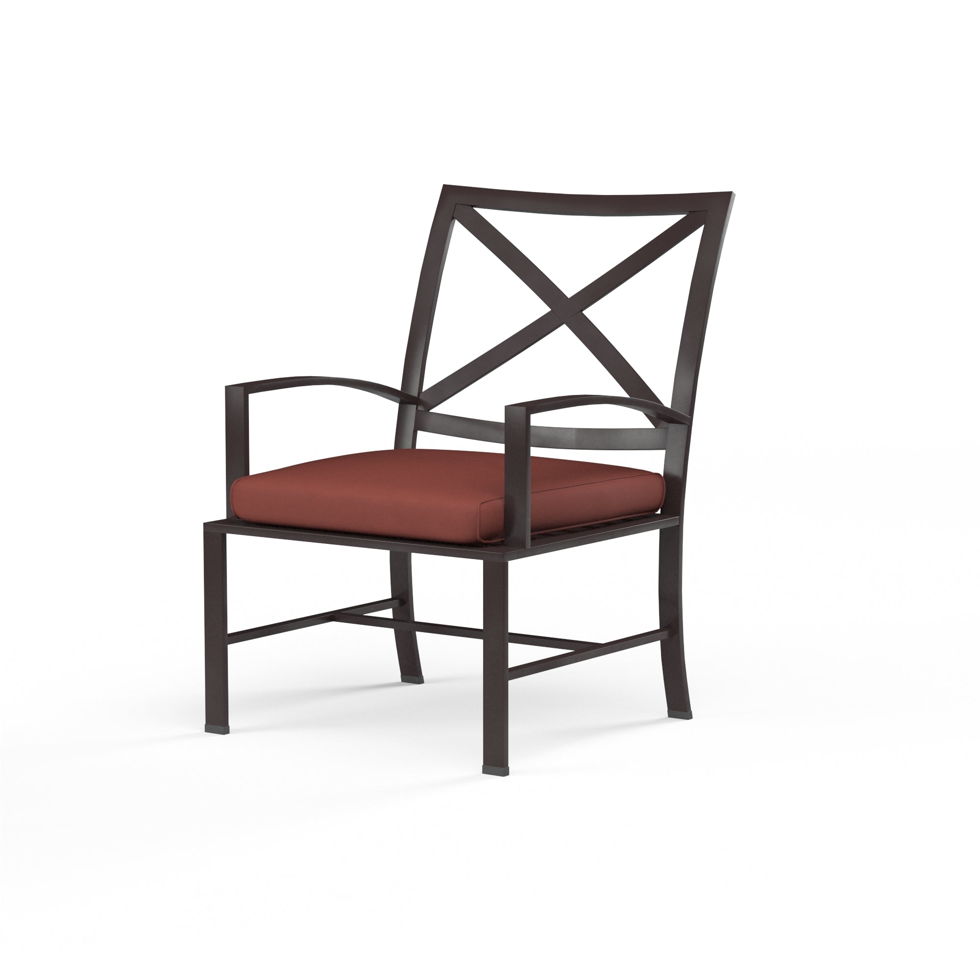 Sunset West La Jolla Aluminum Dining Chair with Cushion