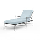 Sunset West Provence Wrought Iron Chaise Lounge with Cushion