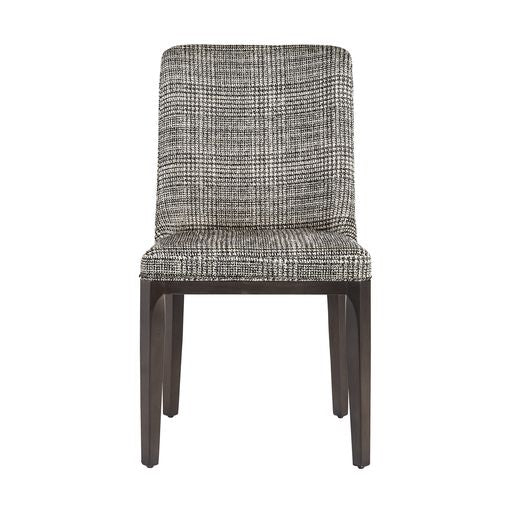 Sunpan Elisa Dining Chair in Grey Oak - Dazzle Cream / Naya Check Black / Light Oak - Mainz Cream