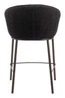 Zuo Modern Essen Counter Stool in Ivory/Black & Bronze