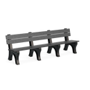 Polly Products Economizer Traditional Backed Bench