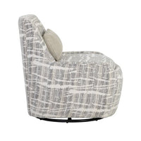 Sunpan Taira Swivel Lounge Chair - Shade Driftwood / Navarro Stone