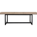 Sunpan Geneve Extension Dining Table Drift Brown / Natural in 80'' to 104''