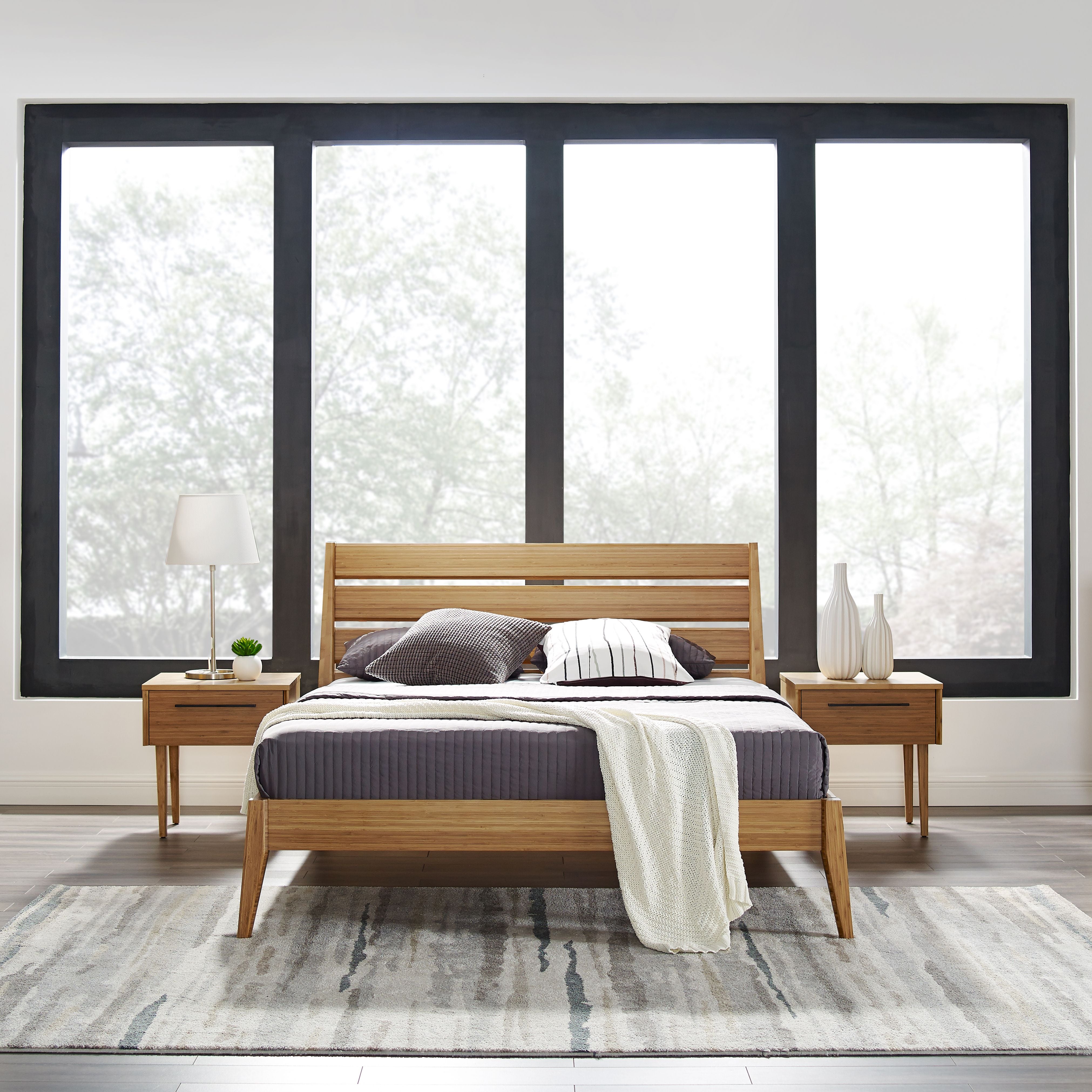 Greenington Sienna Eastern King Platform Bed, Caramelized