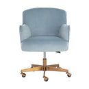 Sunpan Karina Office Chair Cornflower Blue Sky / Copenhagen White