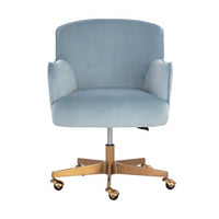 Sunpan Karina Office Chair Cornflower Blue Sky / Copenhagen White
