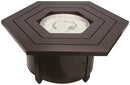 AZ Patio Heaters Hammered Bronze Hexagon Fire Pit