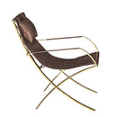 Sunpan Willis Lounge Chair - Brown Leather