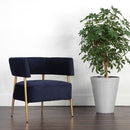 Sunpan Maestro Lounge Chair Danny Navy / Danny Rust / Dove Cream