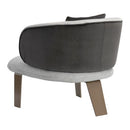 Sunpan Garry Lounge Chair - San Remo Winter Cloud / Diamond Mummy