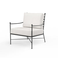 Sunset West Provence Wrought Iron Club Chair with Cushion