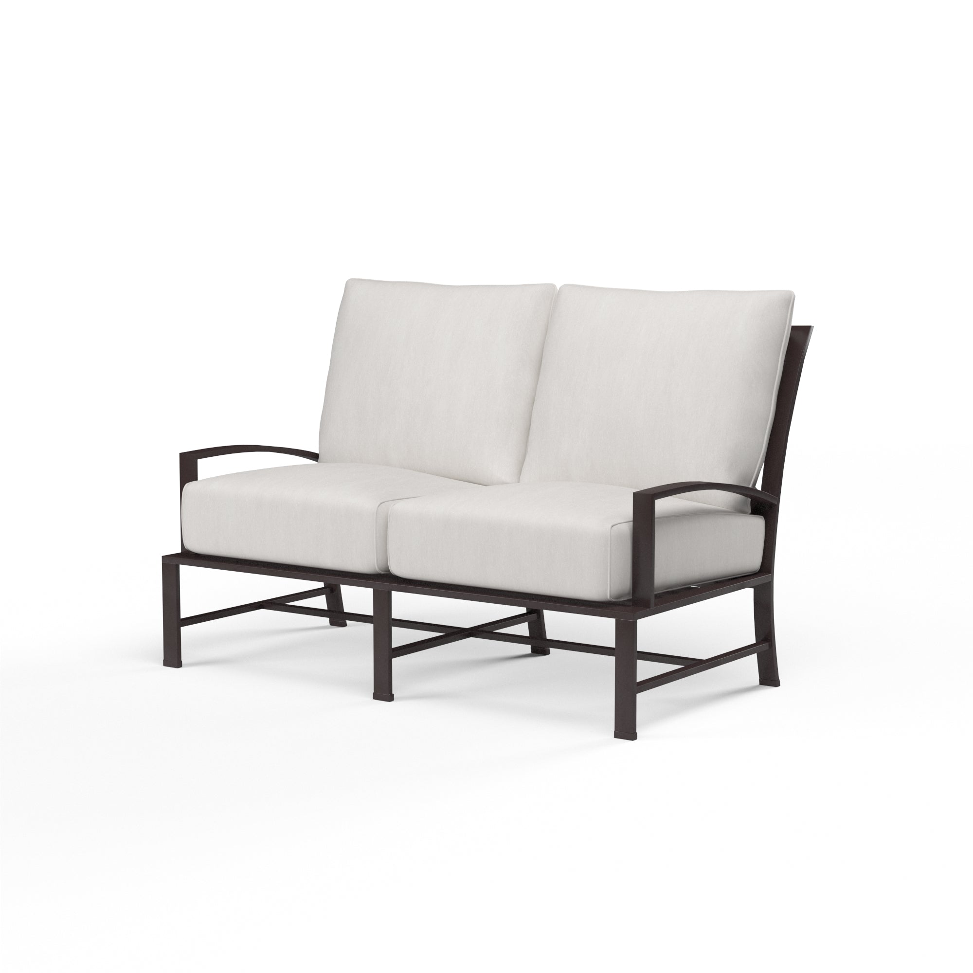 Sunset West La Jolla Aluminum Loveseat with Cushion
