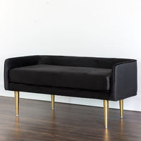 Sunpan Sammy Bench Black / Cream / Grey Sky