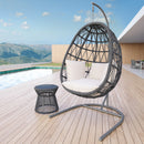 Sunset West Milano End Table with 20" Honed Absolute Granite Insert Top